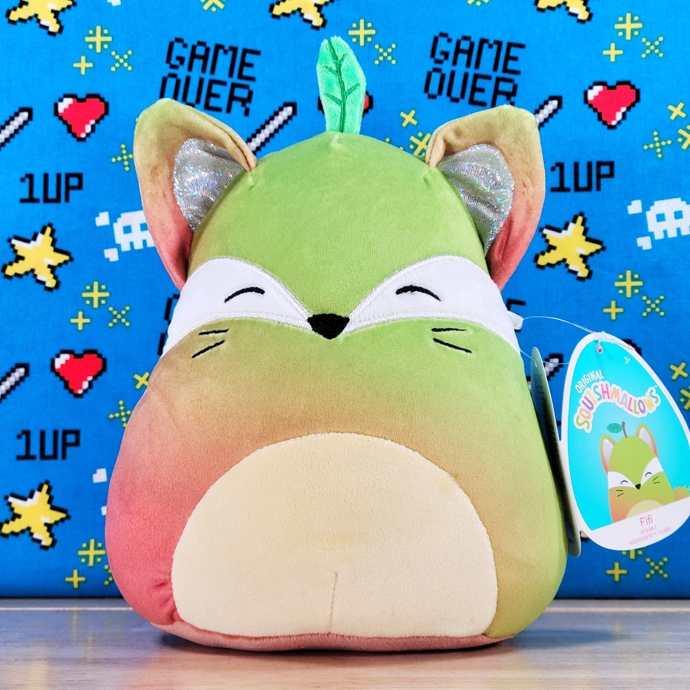 Squishmallow Fifi the Pear Fox 7.5" UltraSoft Stuffed Food Kids Toy Plush NWT